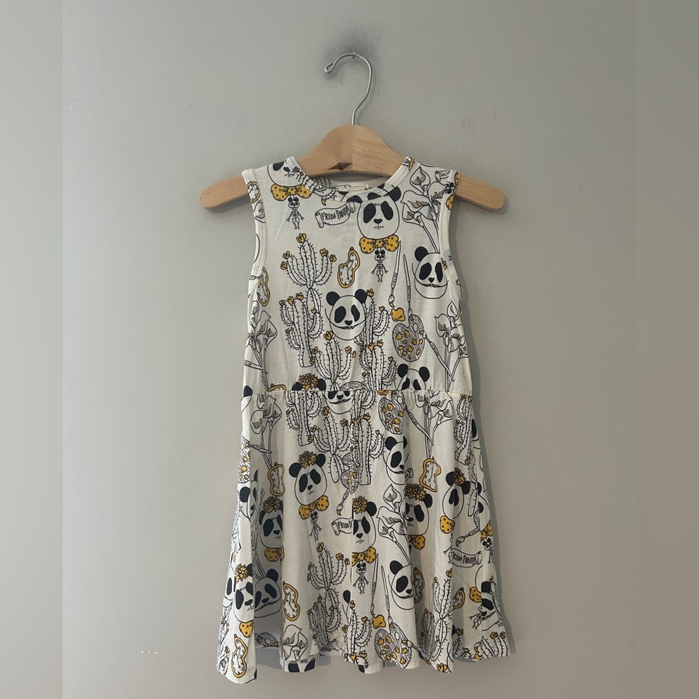 $27 ADD ON mini rodini panda dress 3-5Y Hanna Andersson Little Sleepies Noralee
